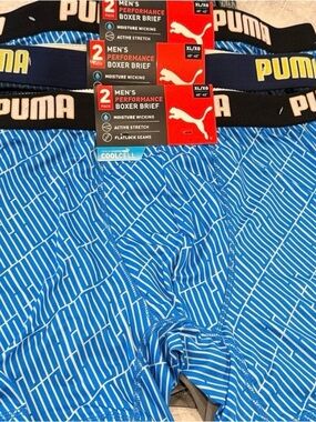 PUMA Men's Blue Boxer Briefs